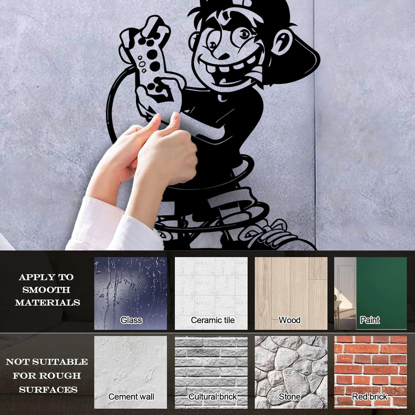 Game Boy Video Games Kids Play Vinyl Wall Decals Easy Installation