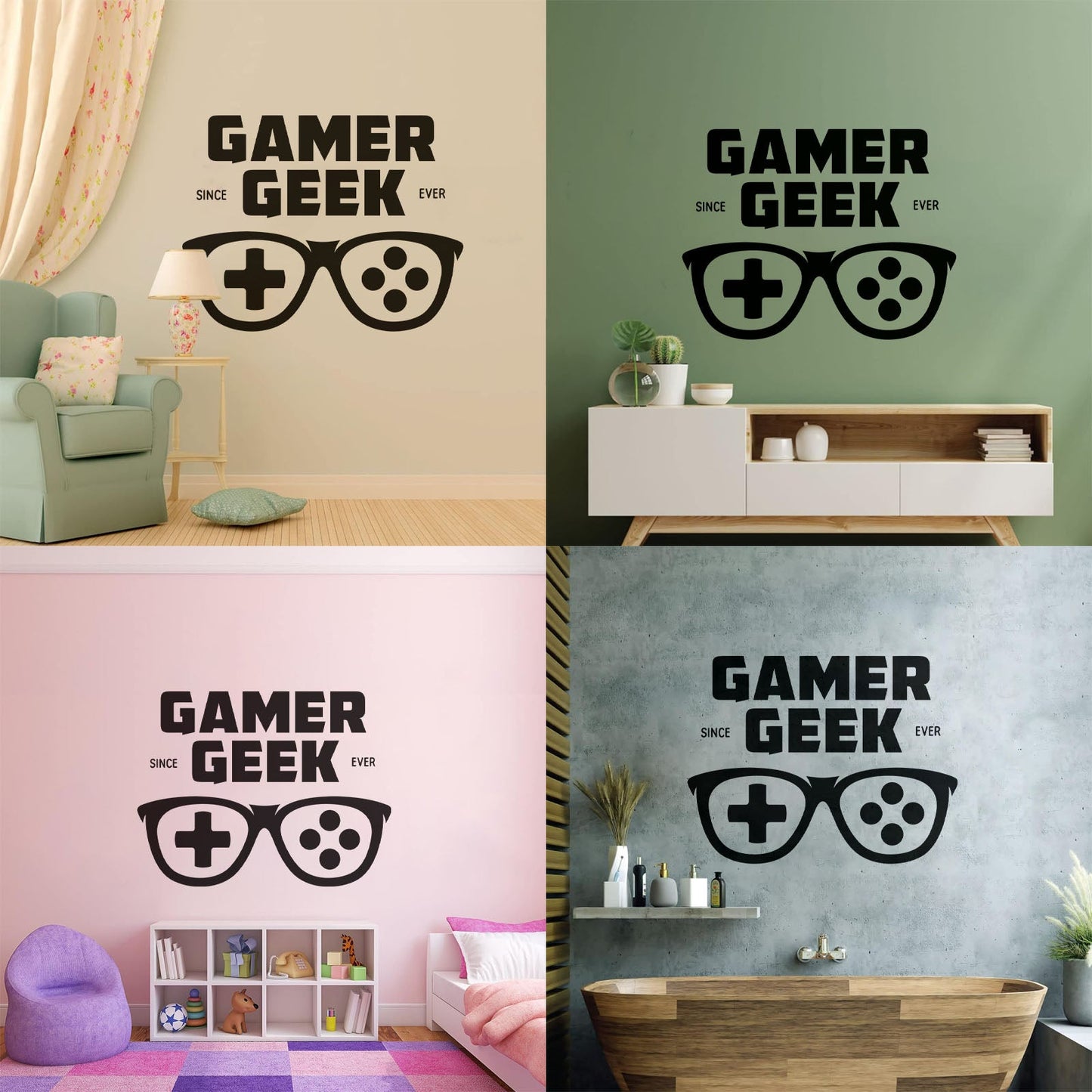Wall Stickers Paster Paper Game Words Cloud Game Since Geek Ever Waterproof