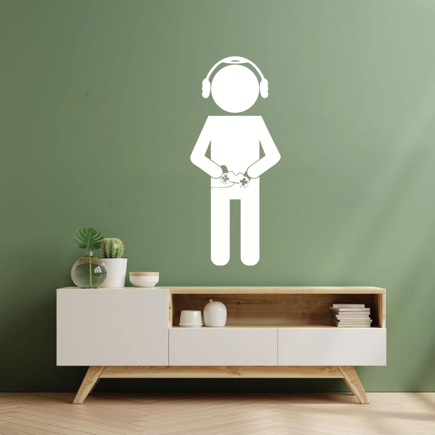 Fine Carving Stickers Gaming Joystick Game Kids Nursery Personalized Customization