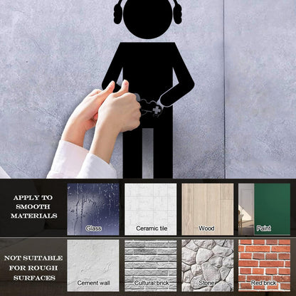 Fine Carving Stickers Gaming Joystick Game Kids Nursery Personalized Customization