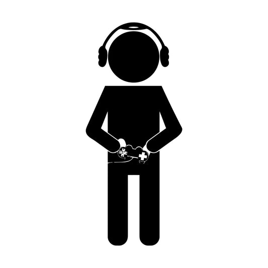 Fine Carving Stickers Gaming Joystick Game Kids Nursery Personalized Customization