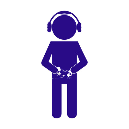 Fine Carving Stickers Gaming Joystick Game Kids Nursery Personalized Customization