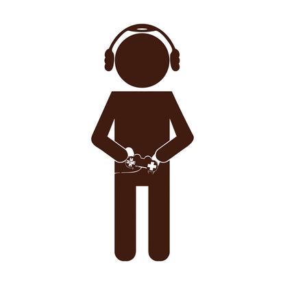 Fine Carving Stickers Gaming Joystick Game Kids Nursery Personalized Customization