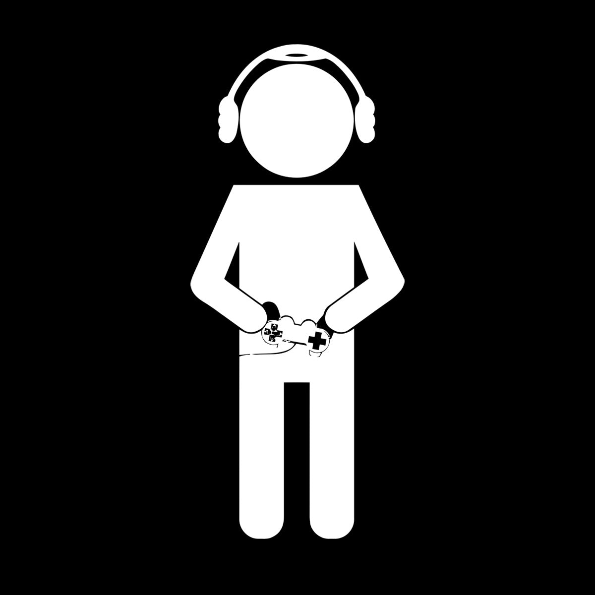 Fine Carving Stickers Gaming Joystick Game Kids Nursery Personalized Customization