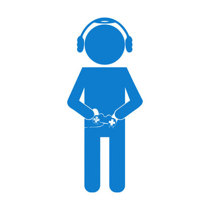 Fine Carving Stickers Gaming Joystick Game Kids Nursery Personalized Customization