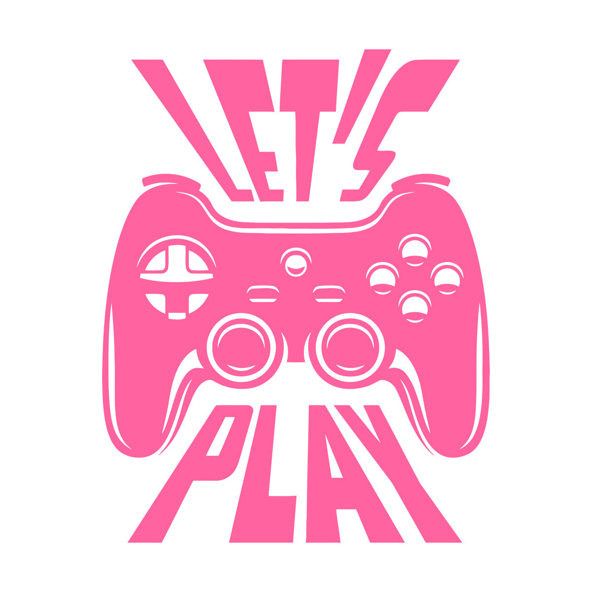 Fine Carving Decals Joystick Let'S Play Player Game Zone Art Decoration