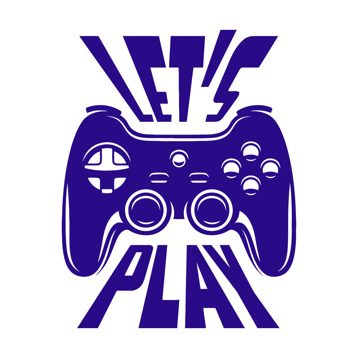 Fine Carving Decals Joystick Let'S Play Player Game Zone Art Decoration