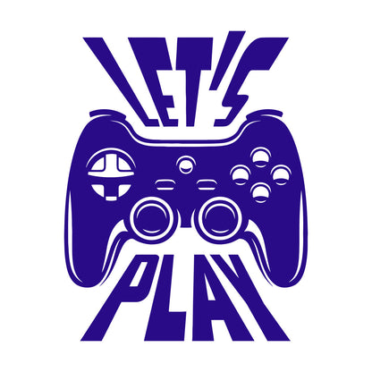 Fine Carving Decals Joystick Let'S Play Player Game Zone Art Decoration