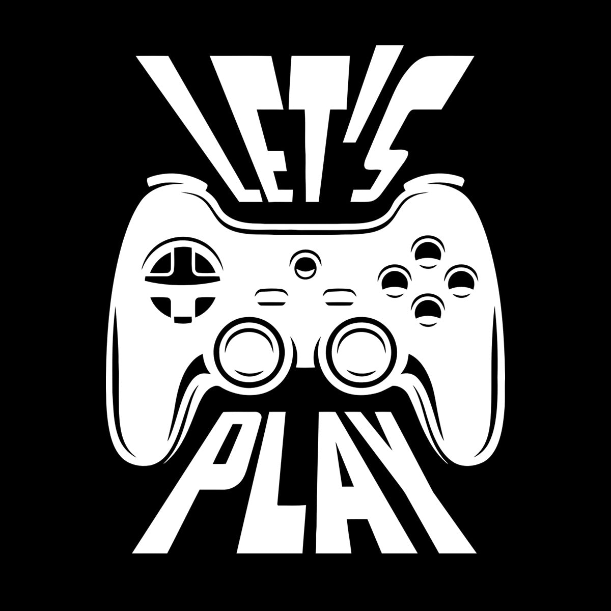 Fine Carving Decals Joystick Let'S Play Player Game Zone Art Decoration