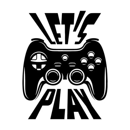 Fine Carving Decals Joystick Let'S Play Player Game Zone Art Decoration