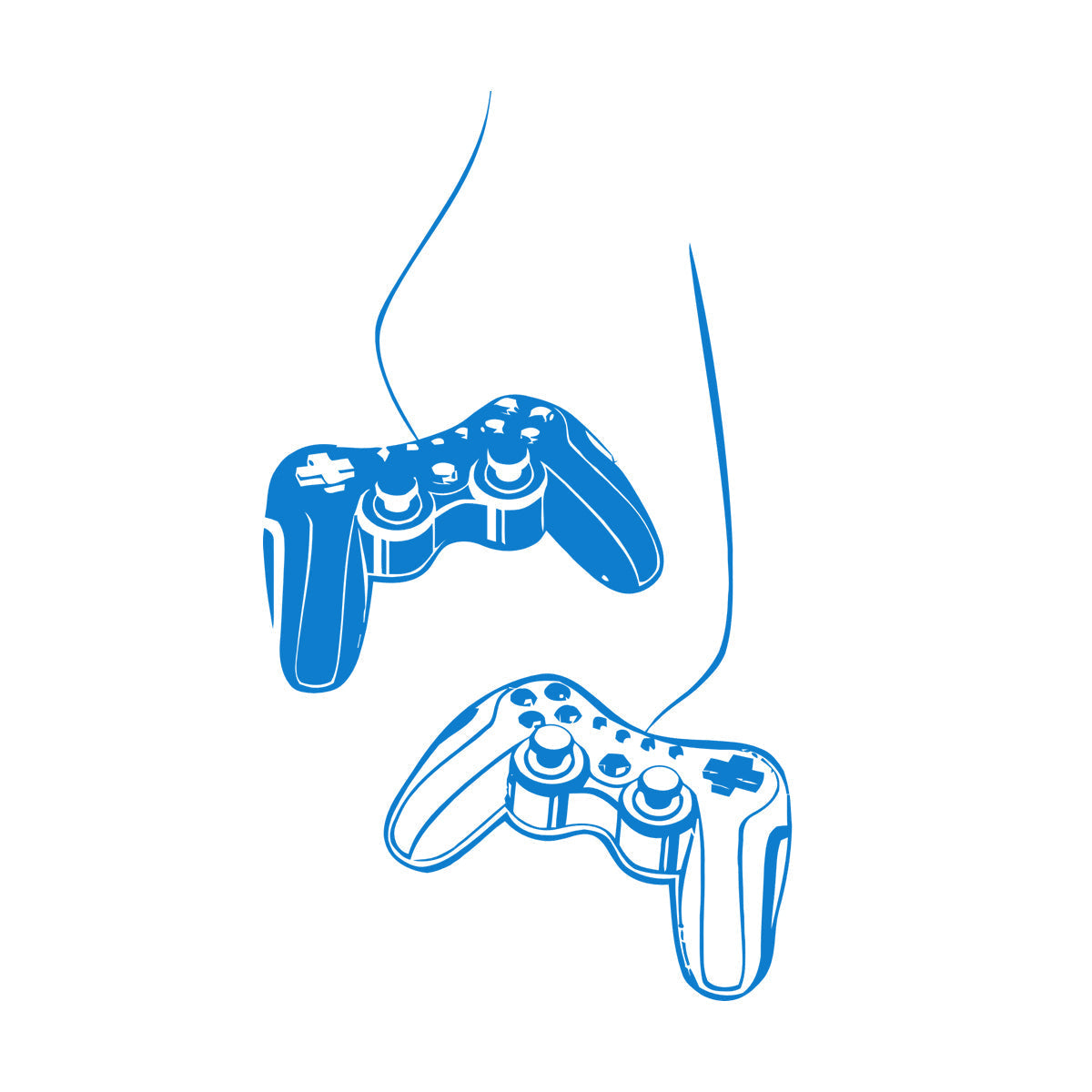 Vinyl Art Sticker Gaming Joystick Nursery Computer Game Kids Wall Beautification