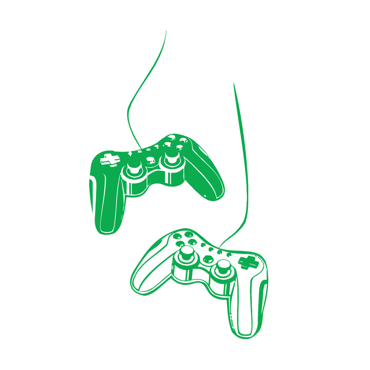 Vinyl Art Sticker Gaming Joystick Nursery Computer Game Kids Wall Beautification