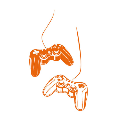 Vinyl Art Sticker Gaming Joystick Nursery Computer Game Kids Wall Beautification