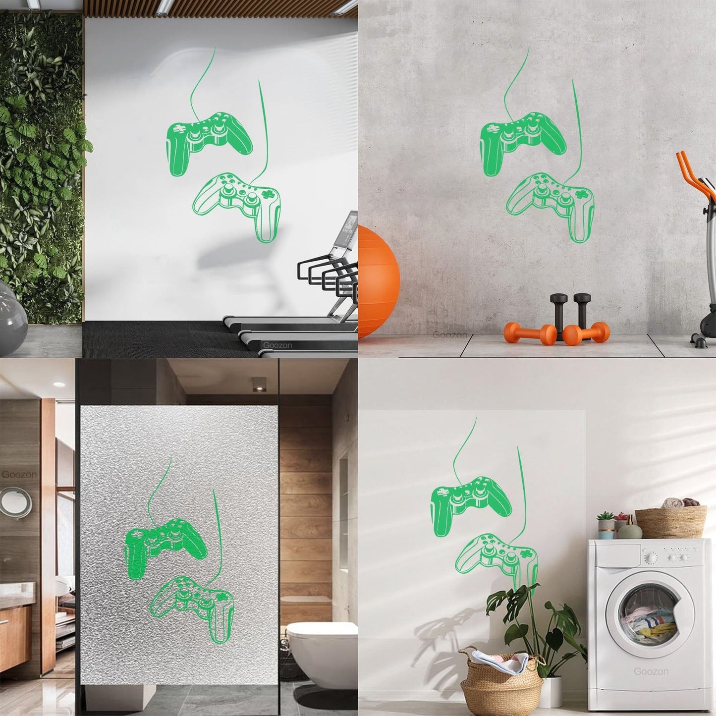 Vinyl Art Sticker Gaming Joystick Nursery Computer Game Kids Wall Beautification