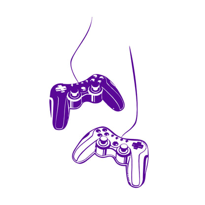 Vinyl Art Sticker Gaming Joystick Nursery Computer Game Kids Wall Beautification