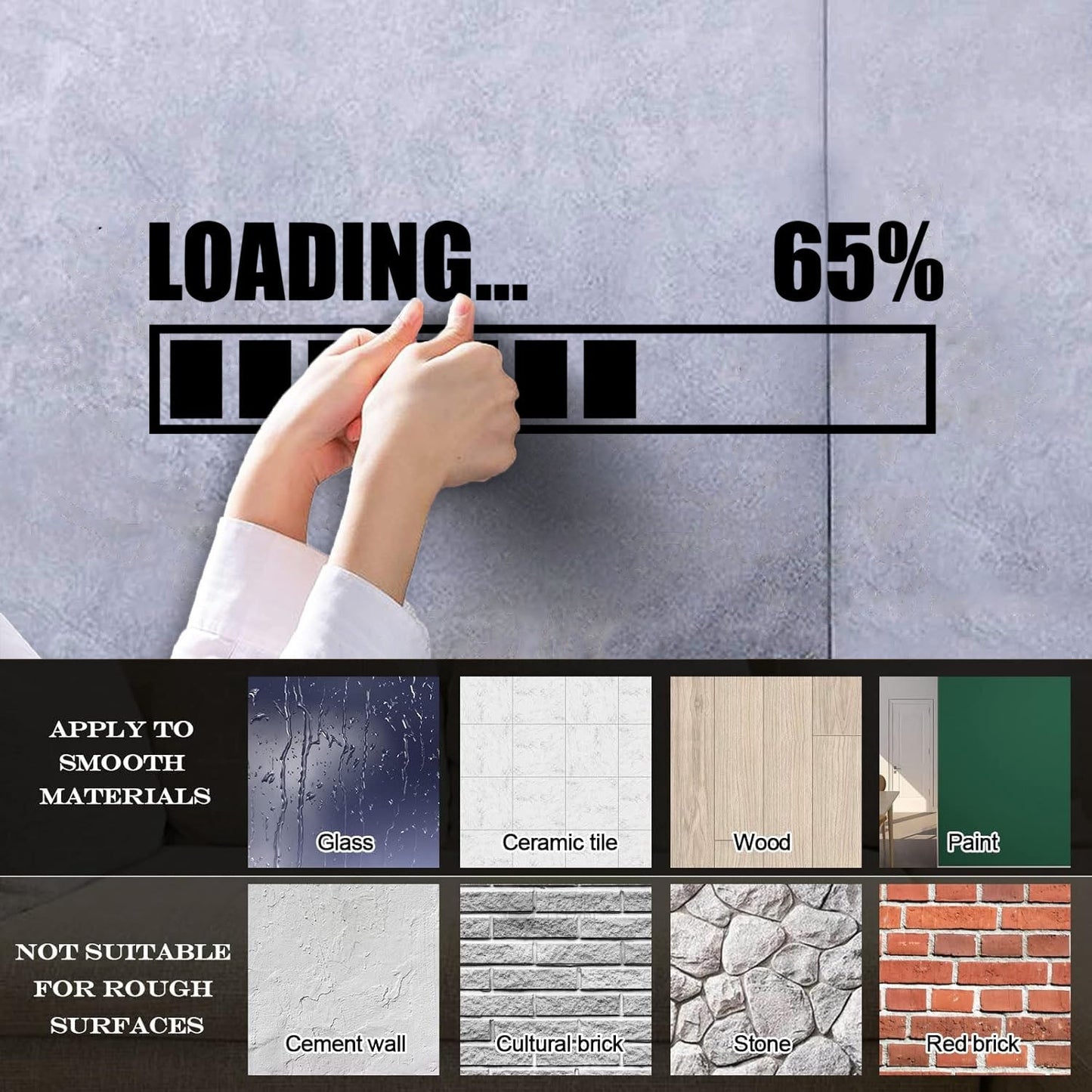 Engraving Stickers Loading Game Gaming Nursery Kids Car Body Decoration