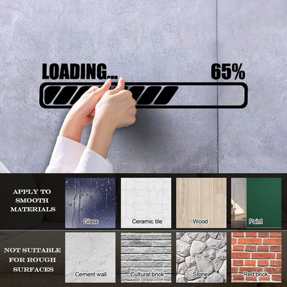 Lettering Stickers Nursery Kids Gaming Game Loading Store Decoration