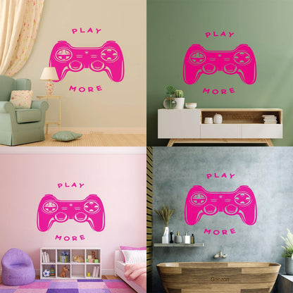 Vinyl Wall Stickers Play More Games Play Removable Without Leaving Glue