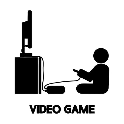 Vinyl Wall Decals Video Games Player Joystick Playroom Large Do Not Damage The Wall Surface