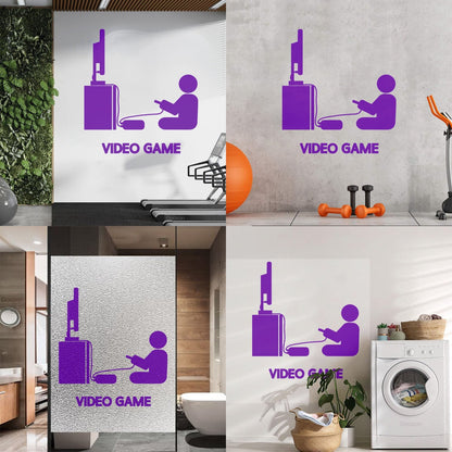 Vinyl Wall Decals Video Games Player Joystick Playroom Large Do Not Damage The Wall Surface