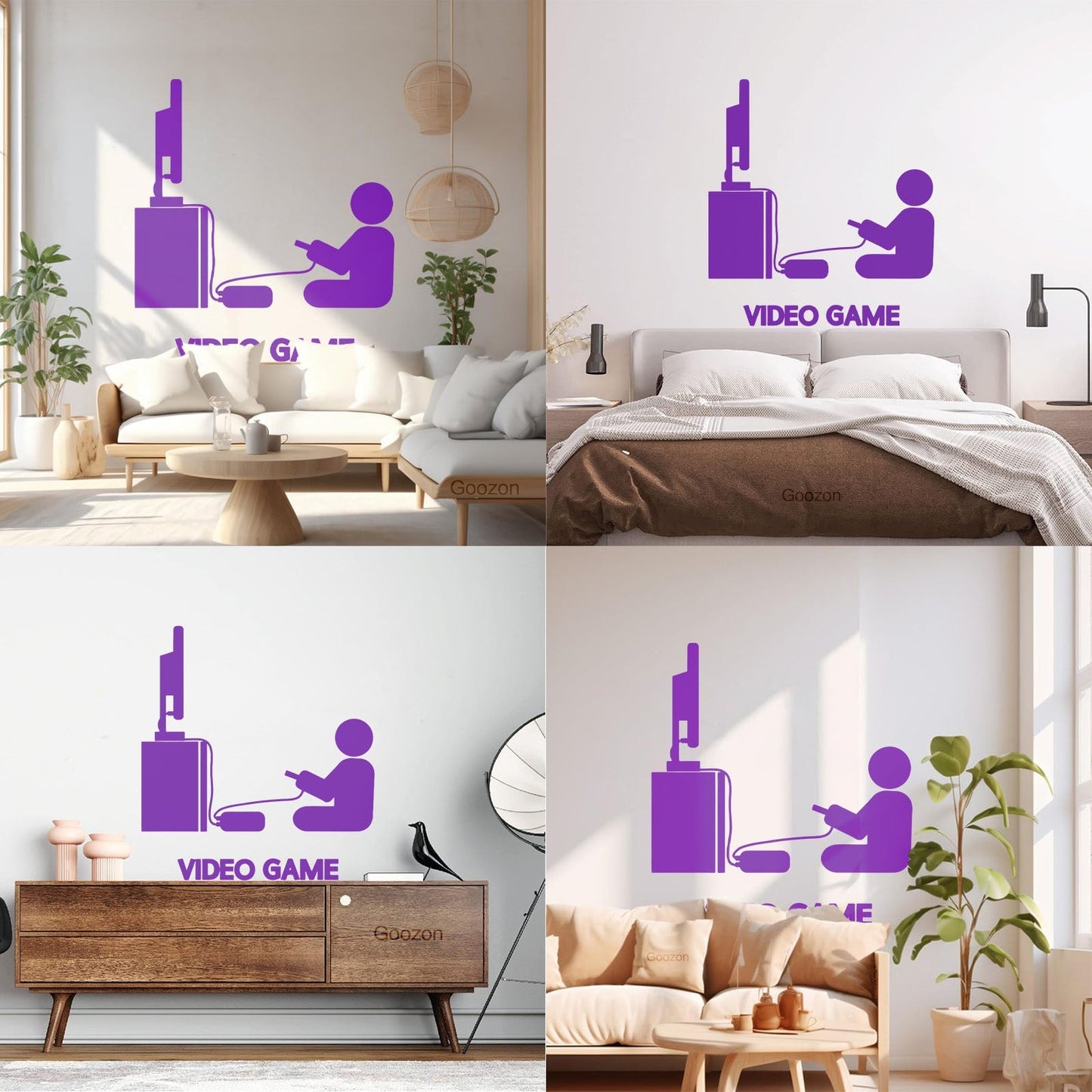Vinyl Wall Decals Video Games Player Joystick Playroom Large Do Not Damage The Wall Surface