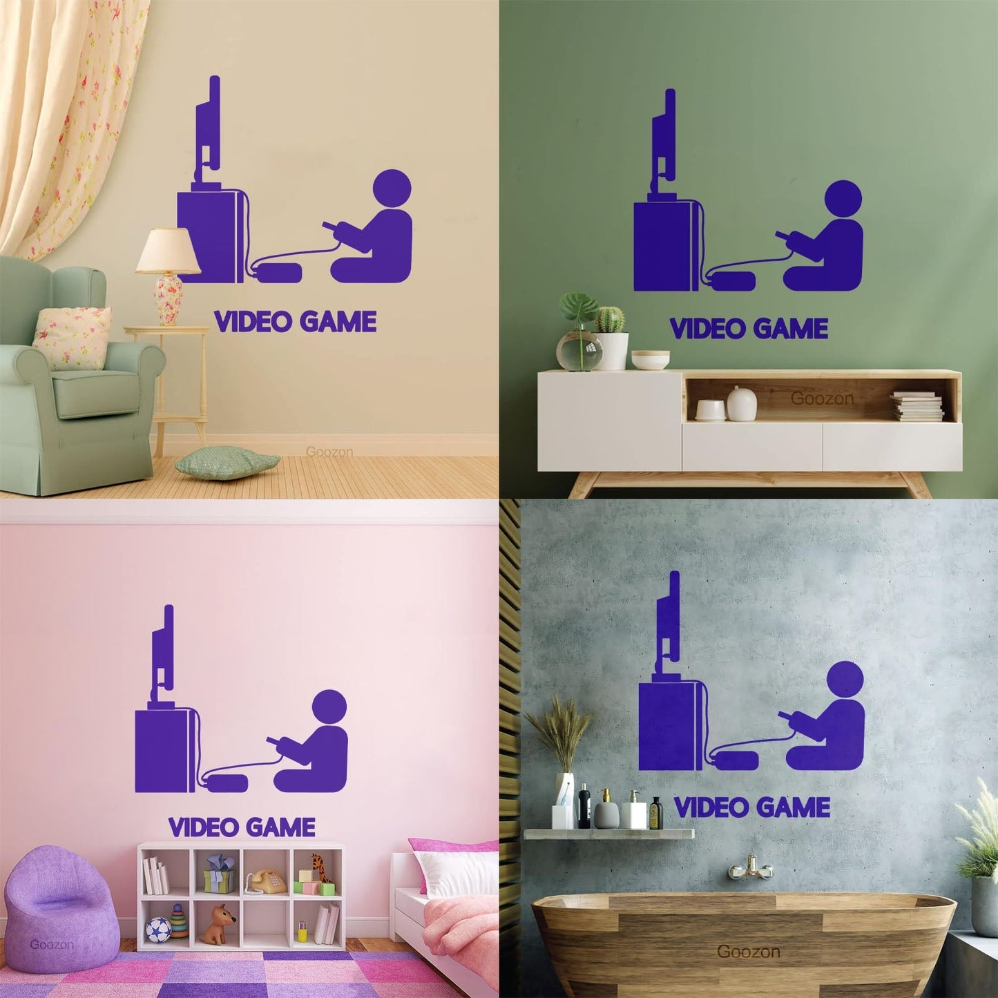 Vinyl Wall Decals Video Games Player Joystick Playroom Large Do Not Damage The Wall Surface