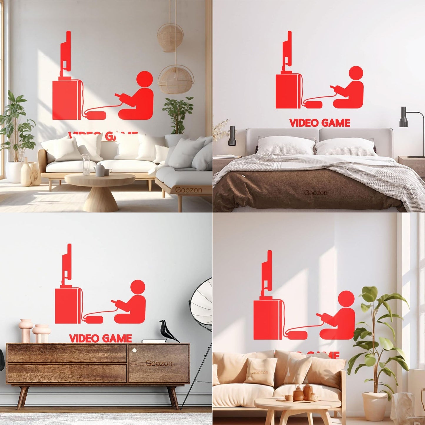 Vinyl Wall Decals Video Games Player Joystick Playroom Large Do Not Damage The Wall Surface