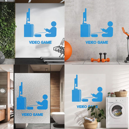 Vinyl Wall Decals Video Games Player Joystick Playroom Large Do Not Damage The Wall Surface