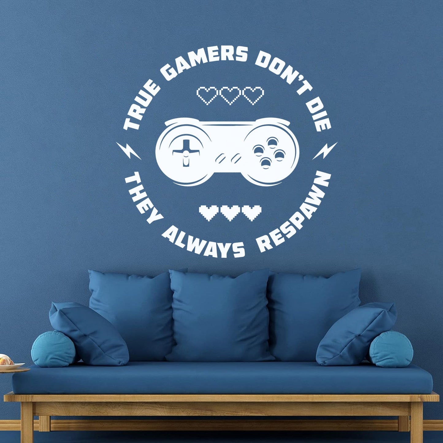 Words Game True Game Don'T Die They Always Respawn Engraving Decals Multi Color Selection