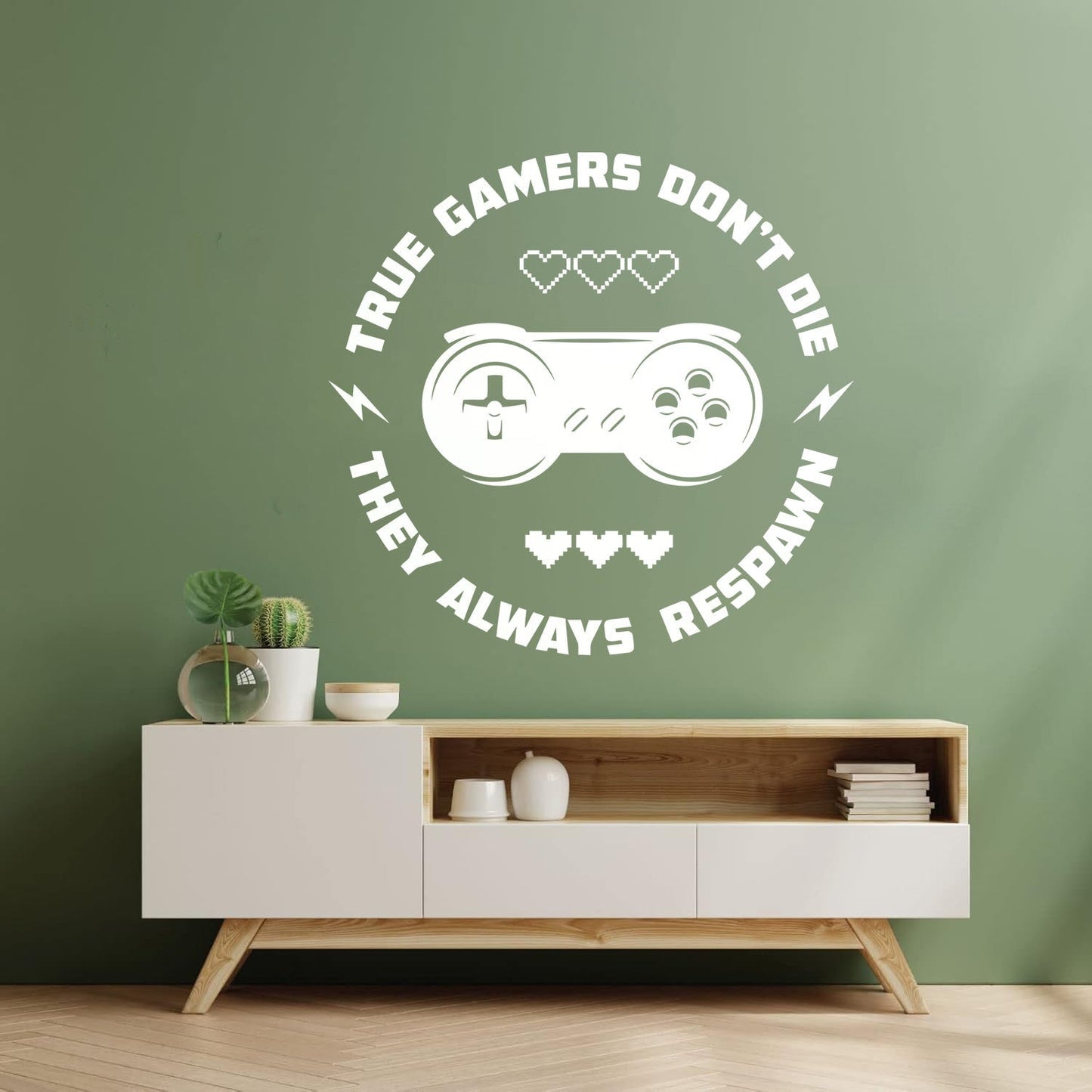 Words Game True Game Don'T Die They Always Respawn Engraving Decals Multi Color Selection