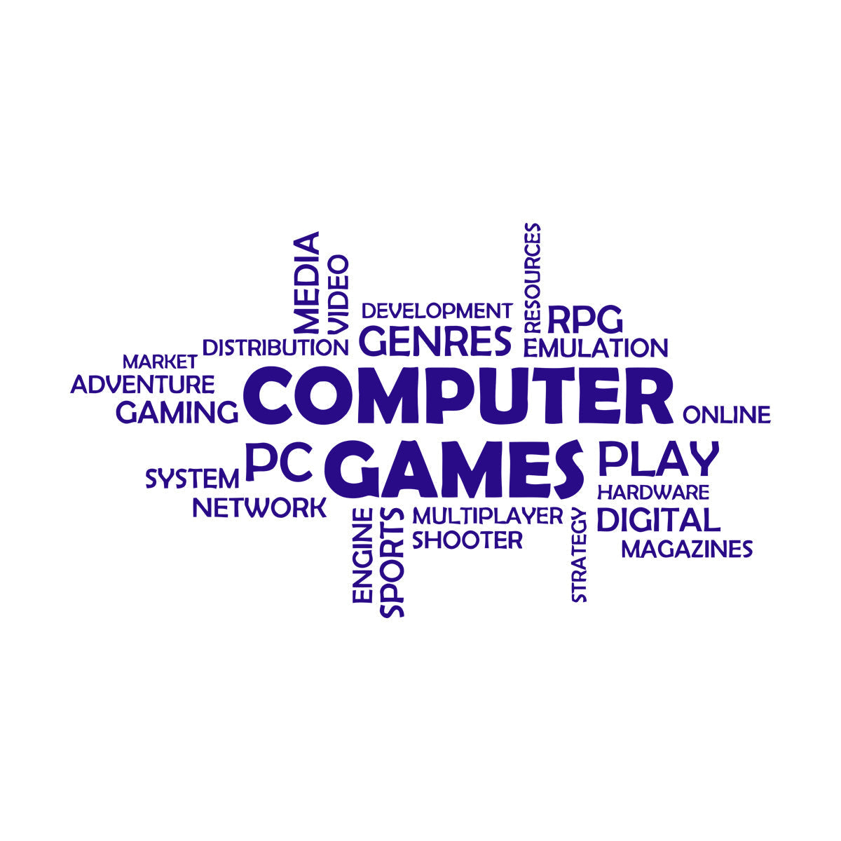 Mural And Wall Vinyl Decal World Cloud Media Computer Online Video Market Equipped With Transfer Film Kit