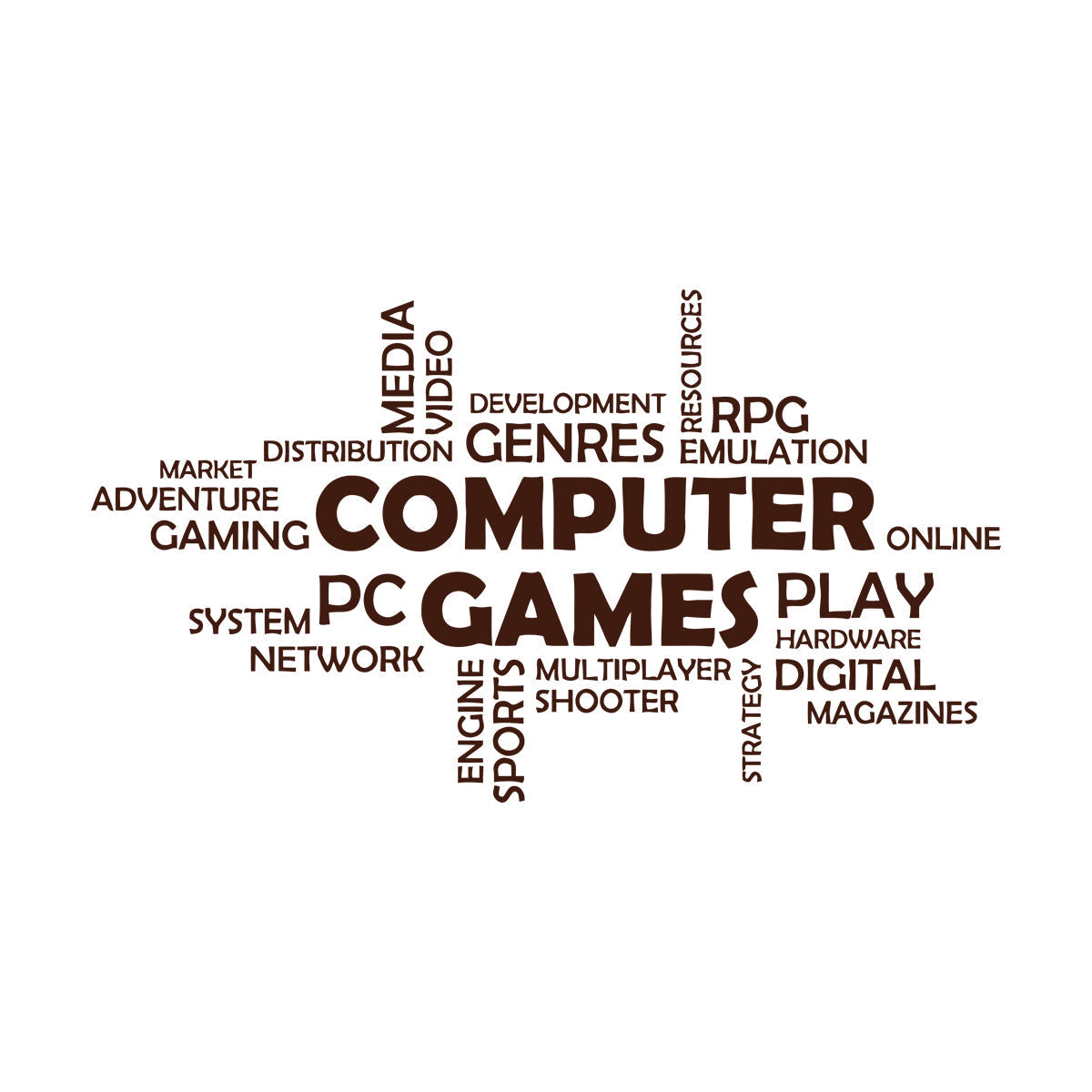 Mural And Wall Vinyl Decal World Cloud Media Computer Online Video Market Equipped With Transfer Film Kit