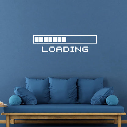 Wall Stickers Paster Paper Cool Game Stuff Computer Loading A Video Game Easy Installation