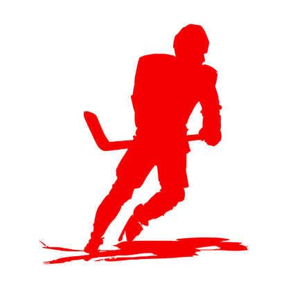 Wall Vinyl Sticker Decor Sports Ice Hockey Player Skates Extreme Game Art Mural Painting