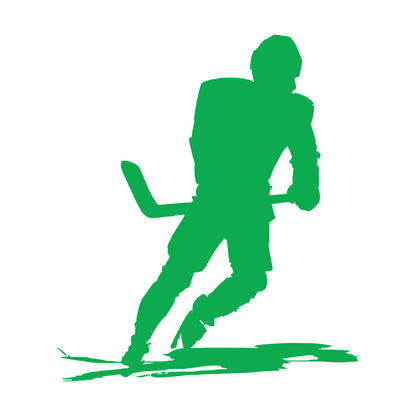 Wall Vinyl Sticker Decor Sports Ice Hockey Player Skates Extreme Game Art Mural Painting