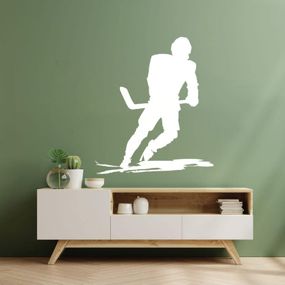 Wall Vinyl Sticker Decor Sports Ice Hockey Player Skates Extreme Game Art Mural Painting