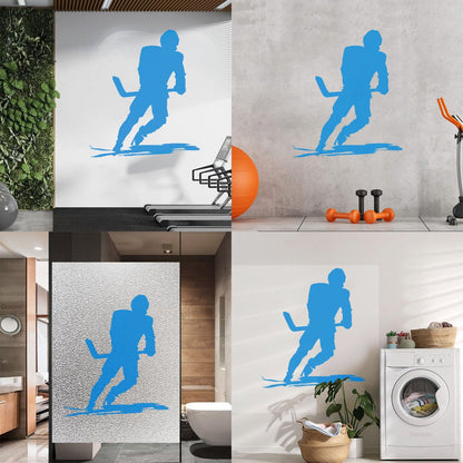 Wall Vinyl Sticker Decor Sports Ice Hockey Player Skates Extreme Game Art Mural Painting