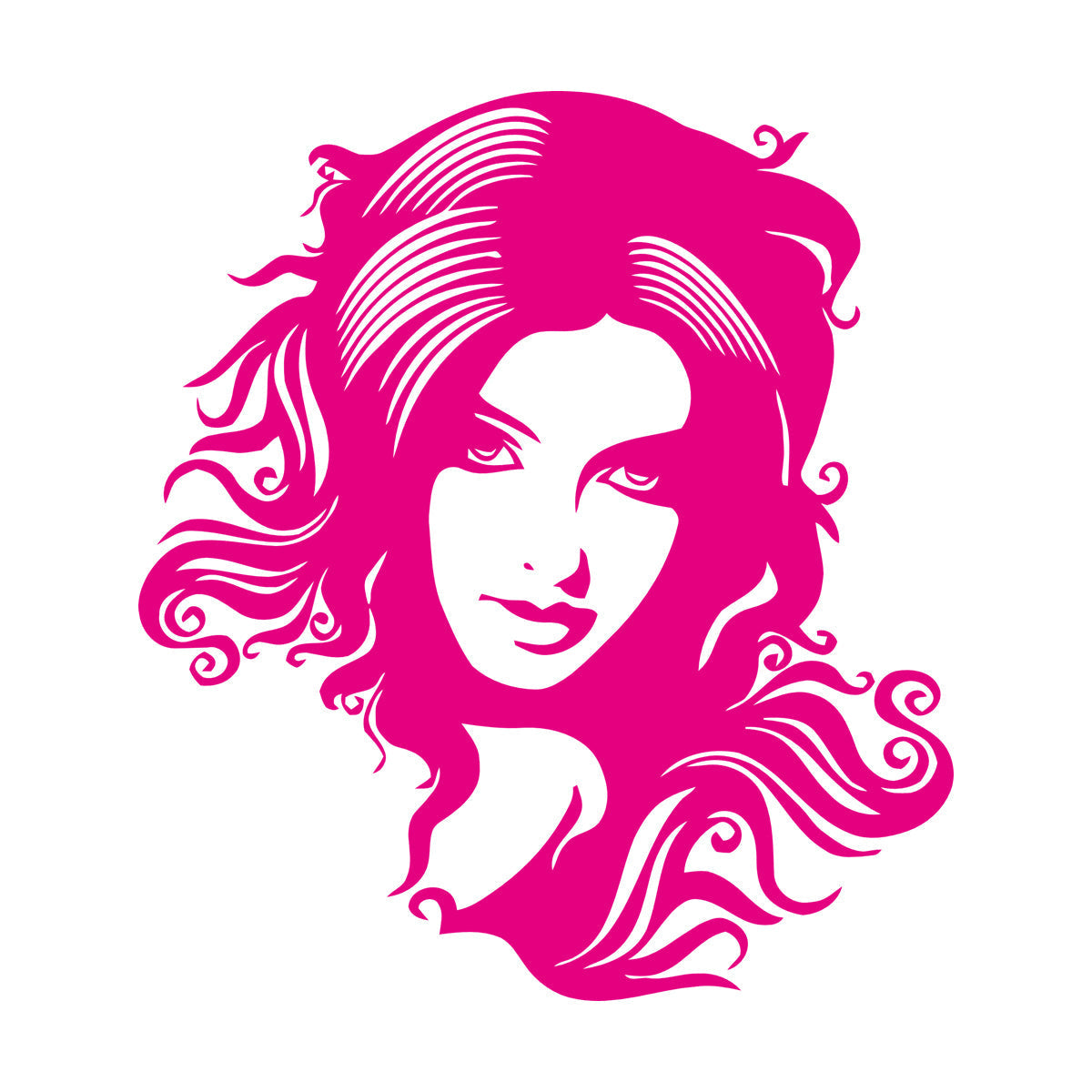 Wall Decals Beauty Salon Spa Hair Woman Girl Barbershop Store Decoration