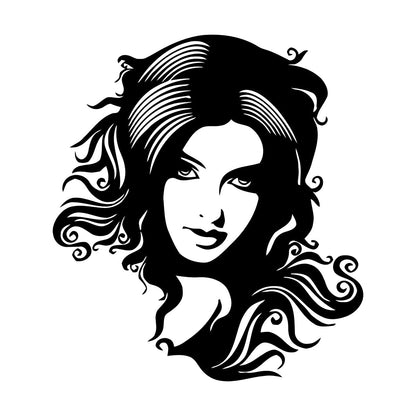 Wall Decals Beauty Salon Spa Hair Woman Girl Barbershop Store Decoration