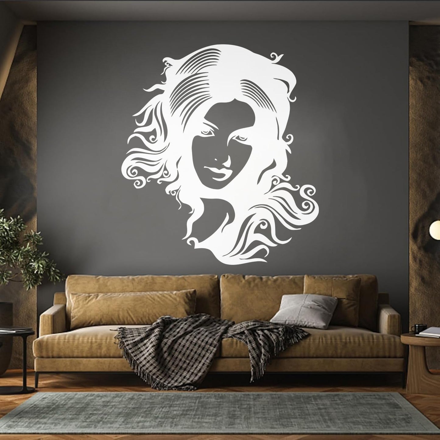 Wall Decals Beauty Salon Spa Hair Woman Girl Barbershop Store Decoration