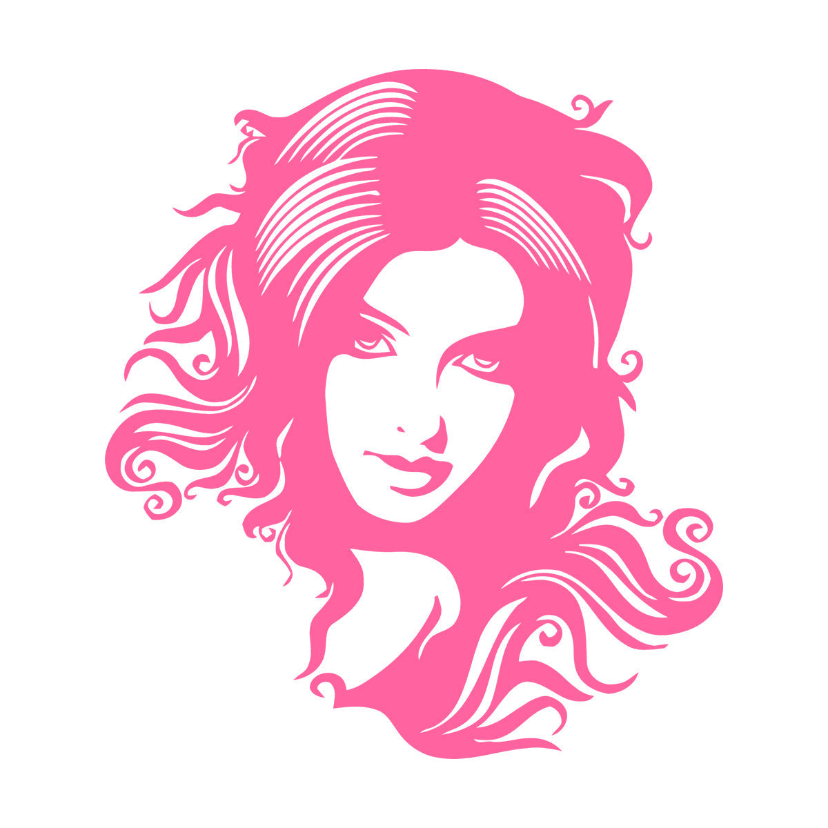 Wall Decals Beauty Salon Spa Hair Woman Girl Barbershop Store Decoration