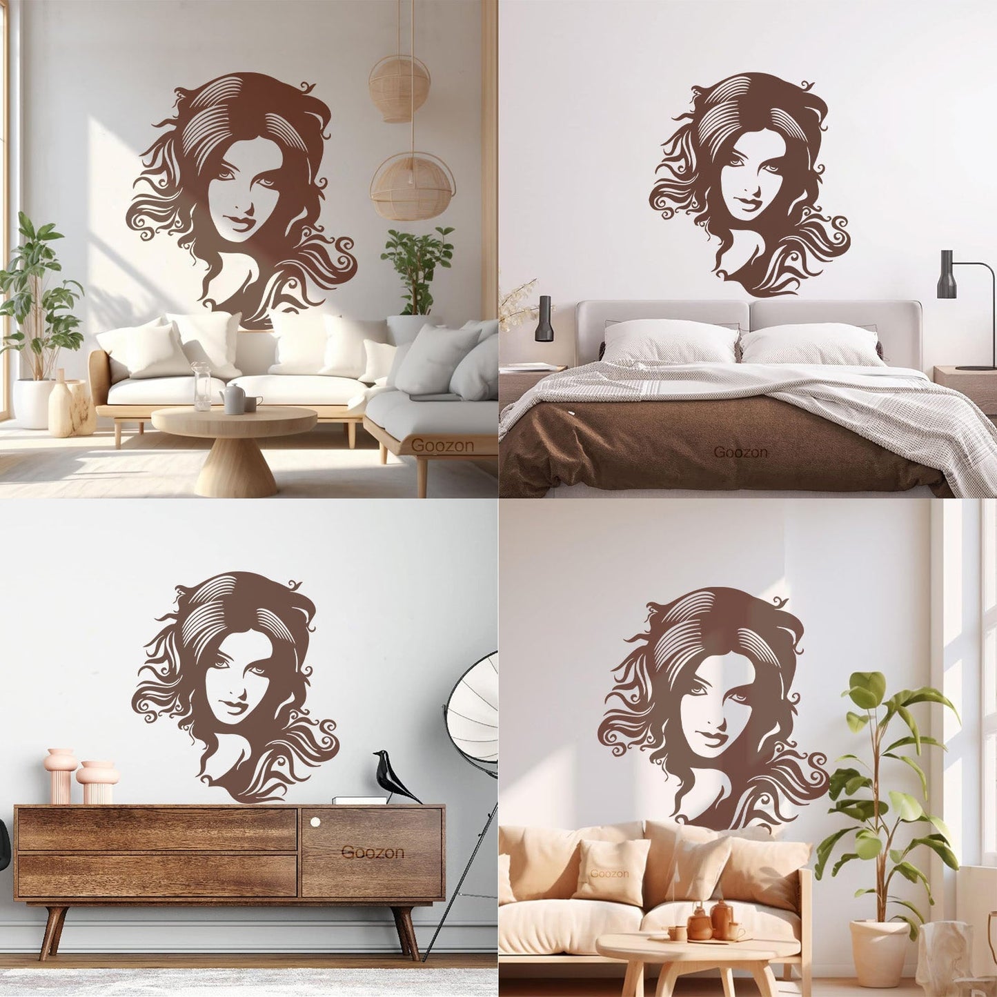 Wall Decals Beauty Salon Spa Hair Woman Girl Barbershop Store Decoration