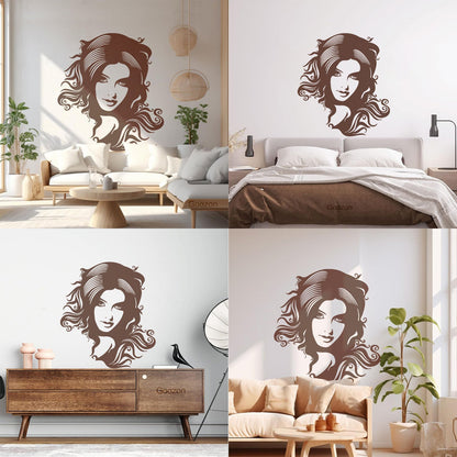 Wall Decals Beauty Salon Spa Hair Woman Girl Barbershop Store Decoration