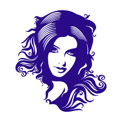 Wall Decals Beauty Salon Spa Hair Woman Girl Barbershop Store Decoration