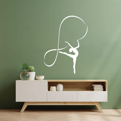Engraving Stickers Gymnastics Sports Girl Dancing Woman Waterproof