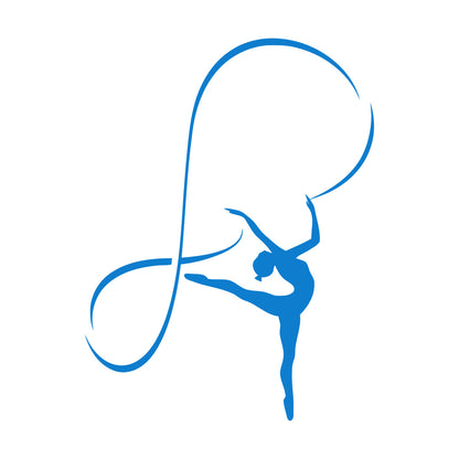 Engraving Stickers Gymnastics Sports Girl Dancing Woman Waterproof