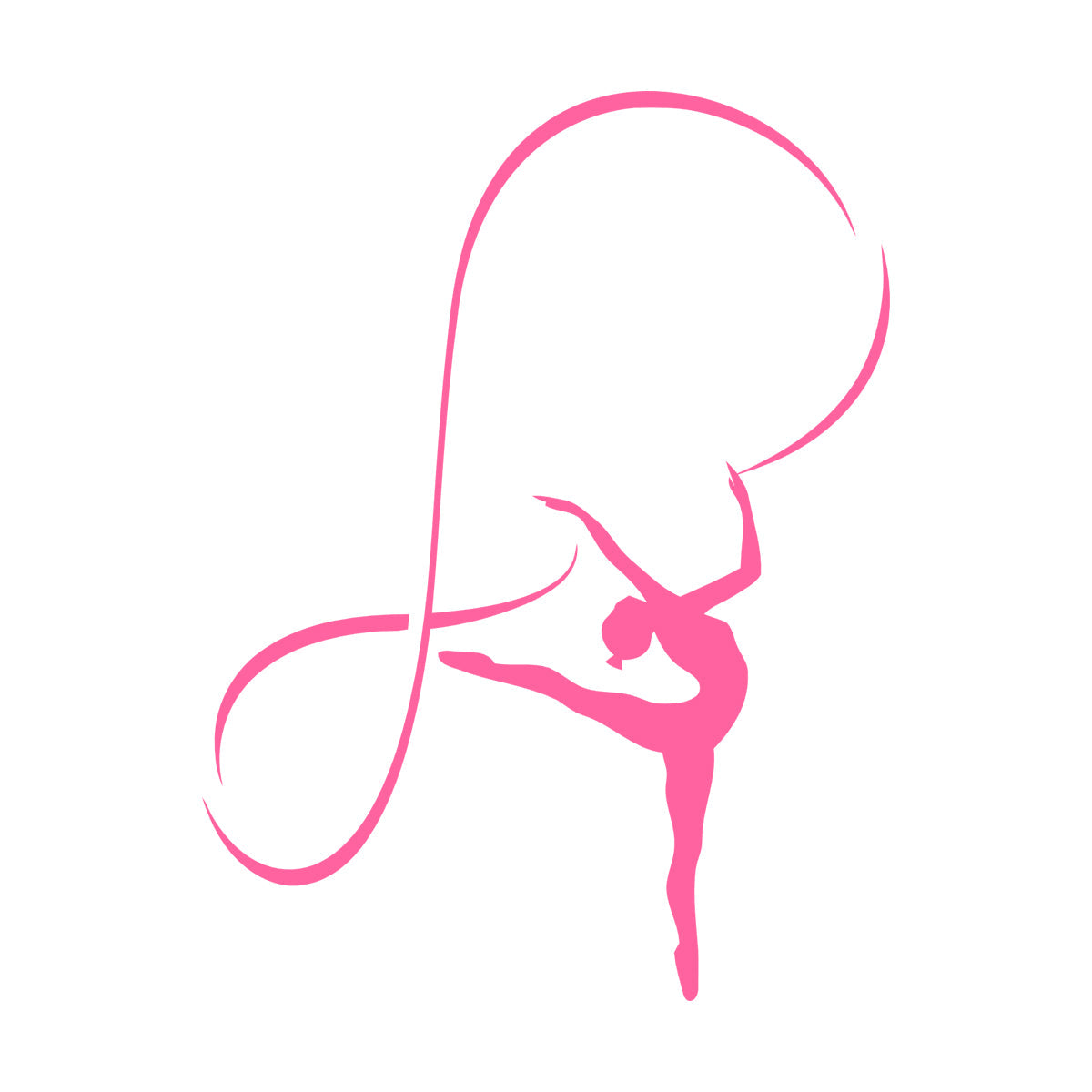 Engraving Stickers Gymnastics Sports Girl Dancing Woman Waterproof