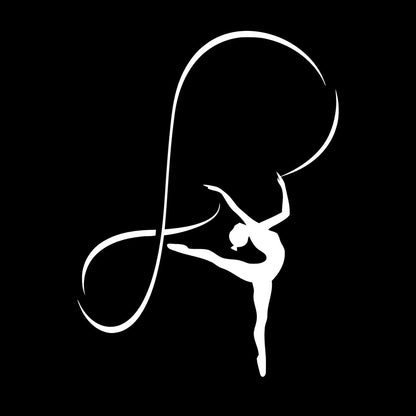 Engraving Stickers Gymnastics Sports Girl Dancing Woman Waterproof