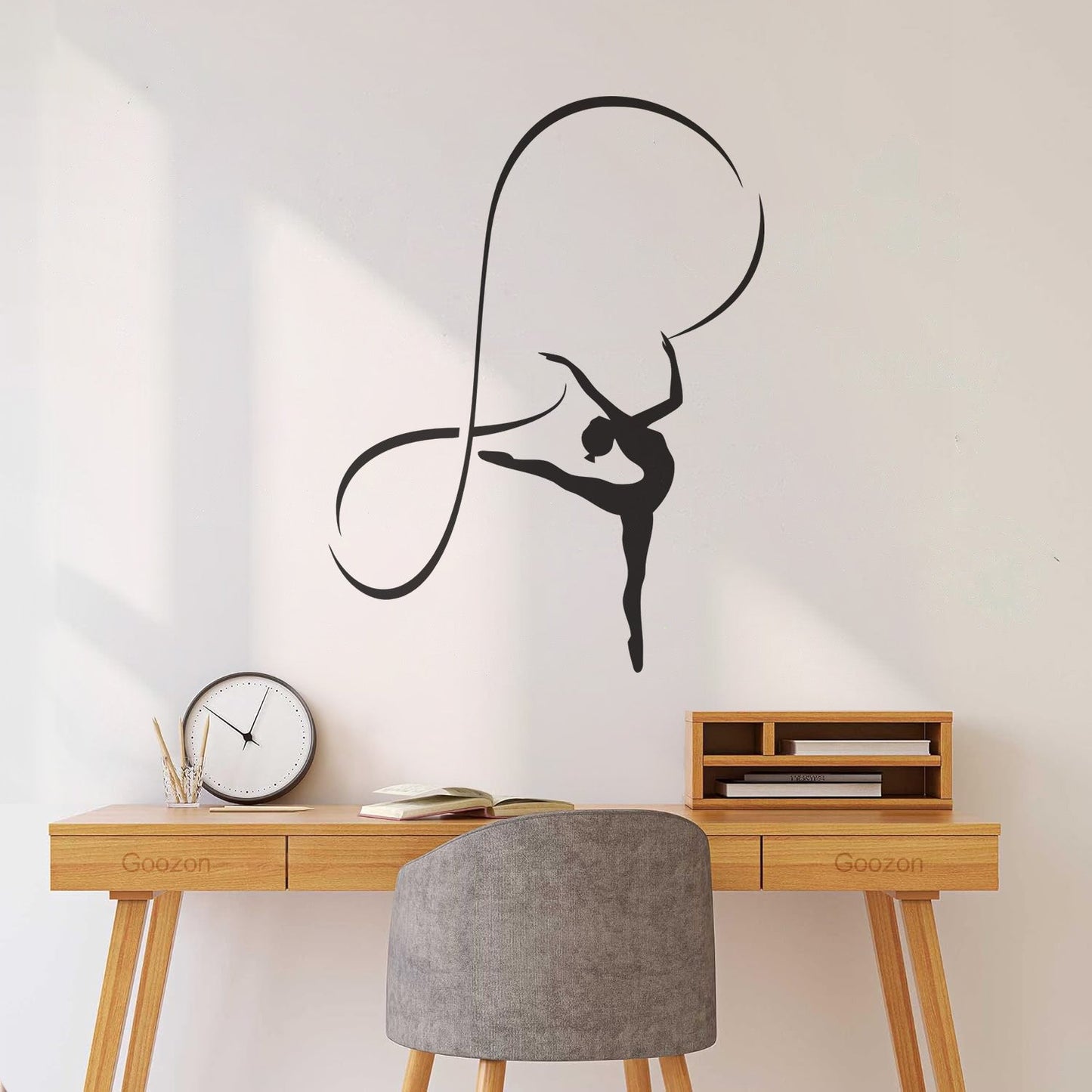 Engraving Stickers Gymnastics Sports Girl Dancing Woman Waterproof