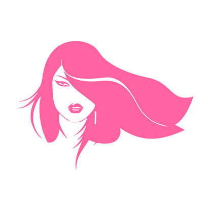 Vinyl Wall Stickers Beautiful Woman Face Appeal Girl Wall Beautification